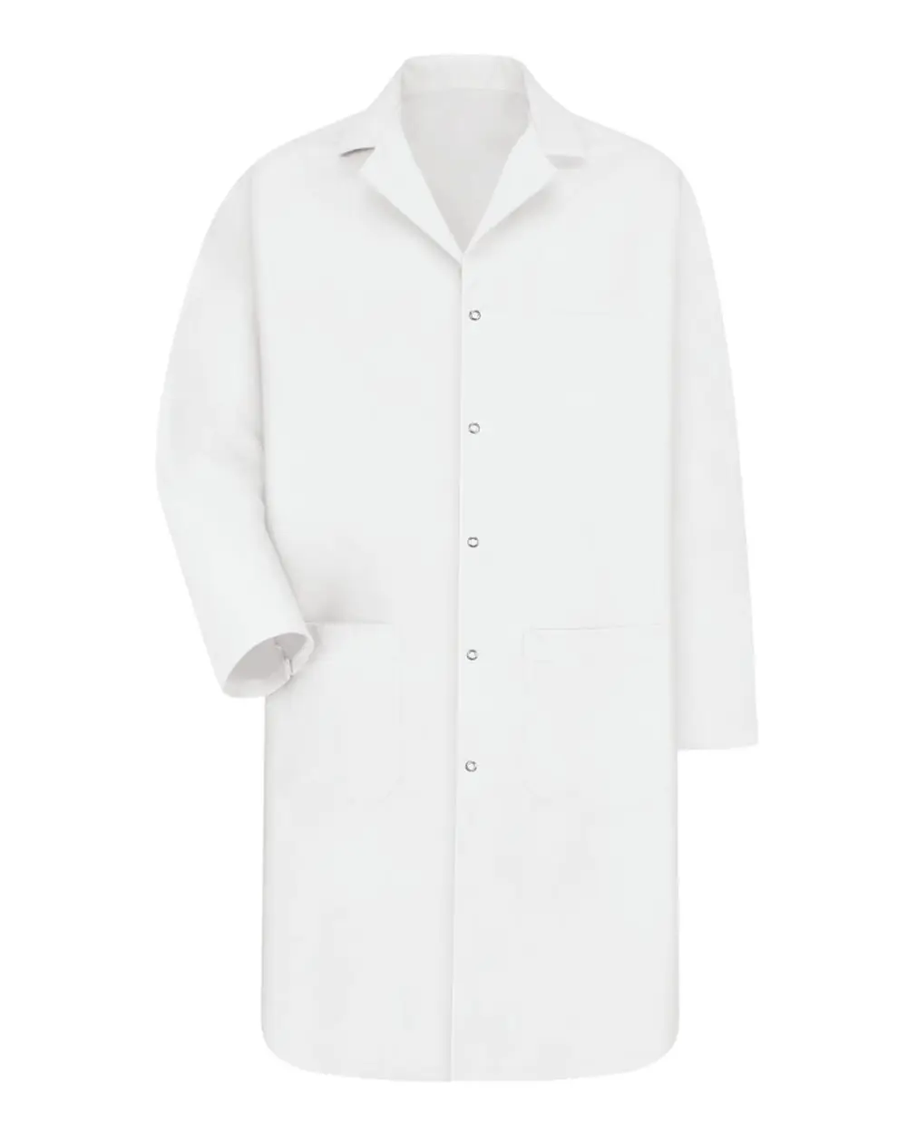 Red Kap Unisex Tall Gripper Front Lab Coat in White