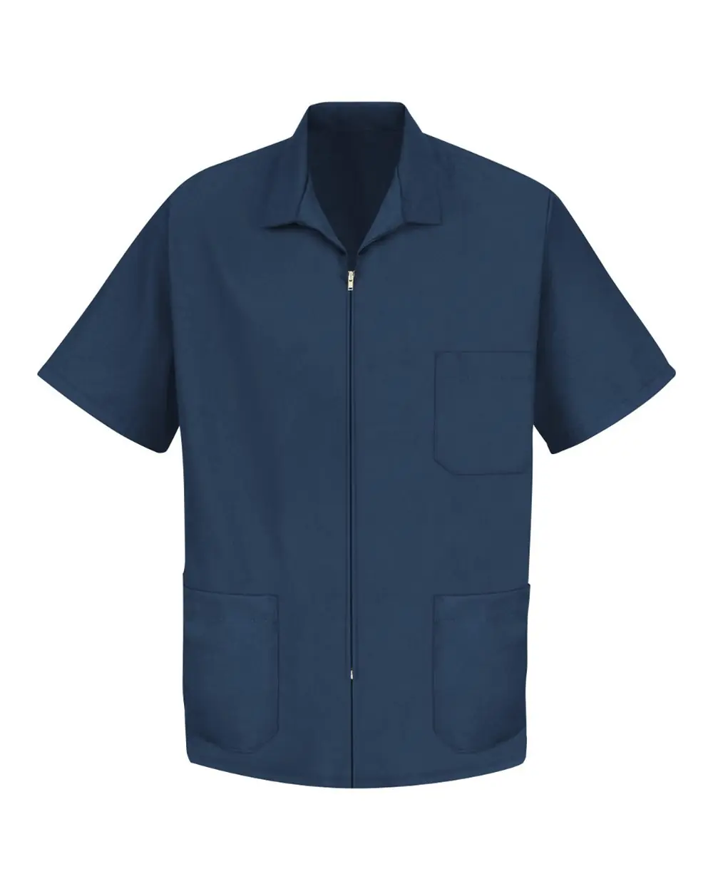 Red Kap Unisex Zip-Front Smock in Navy
