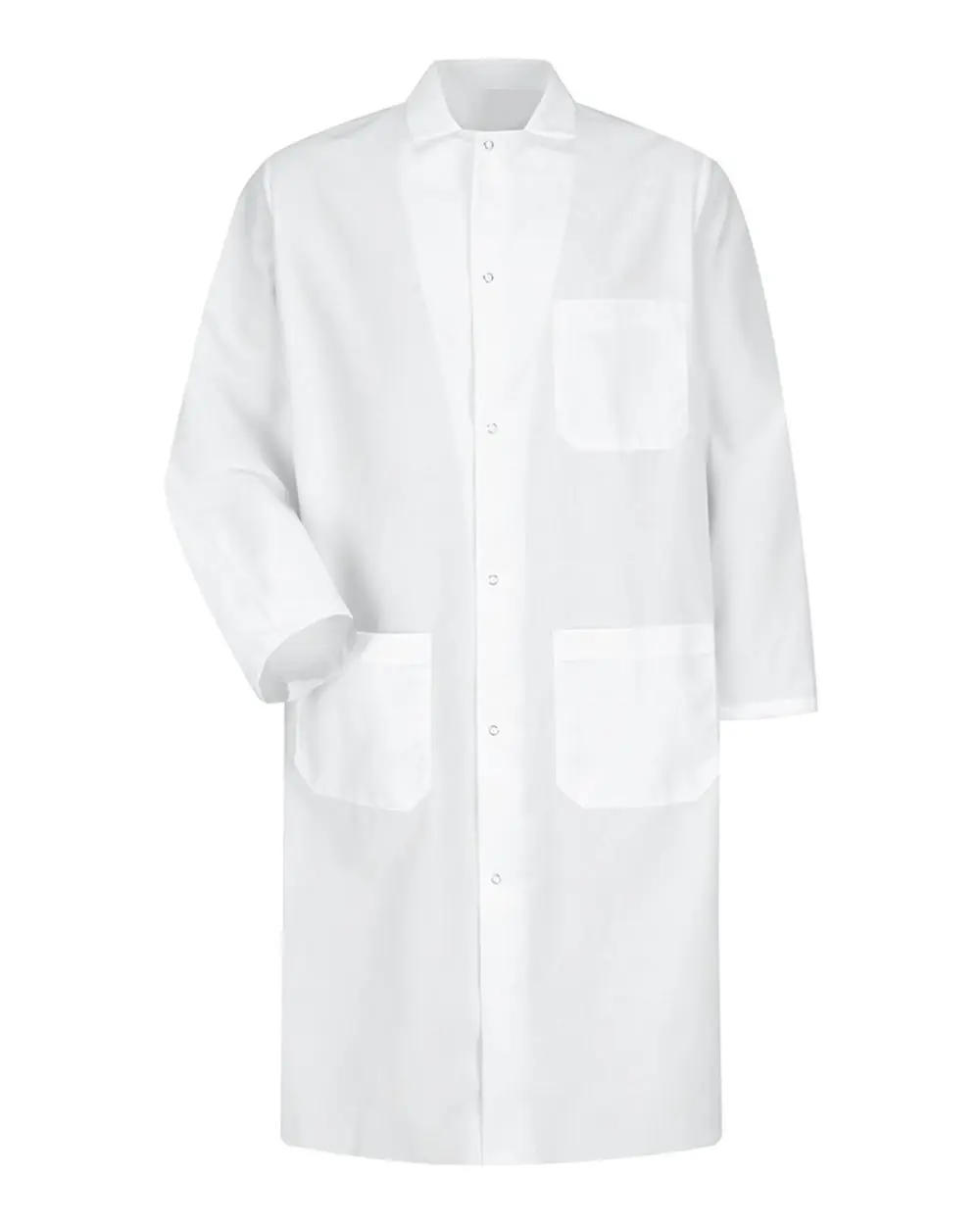Red Kap Unisex Butcher Coat with Interior Chest Pocket in White