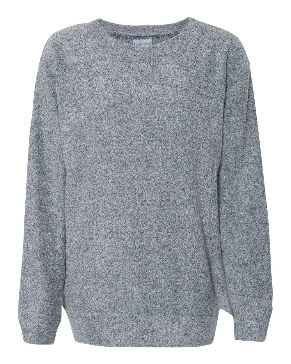 Boxercraft Women’s Cozy Crewneck Pullover in Denim