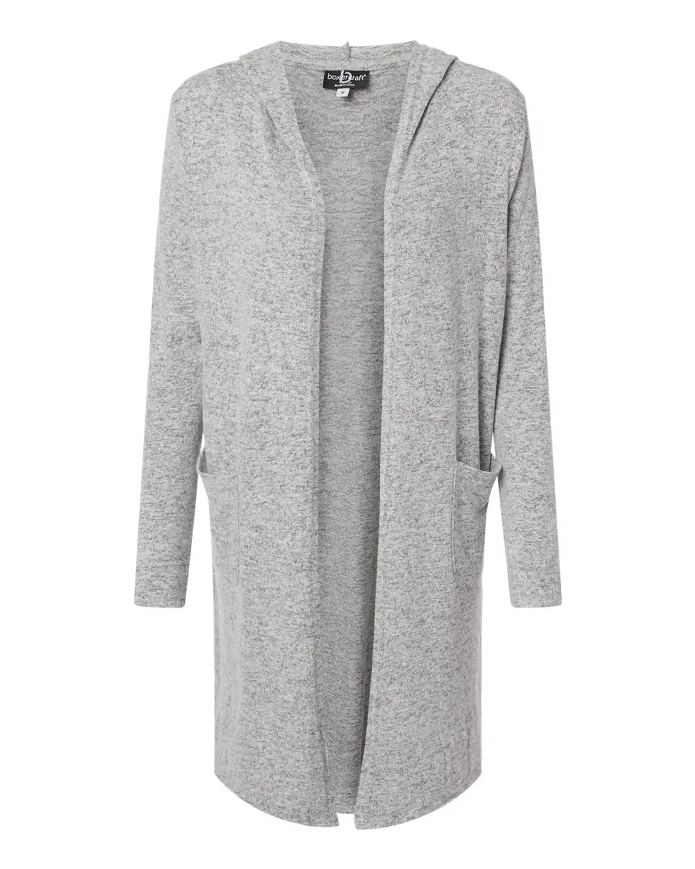 Boxercraft Women's Cuddle Fleece Cardigan in Oxford Heather