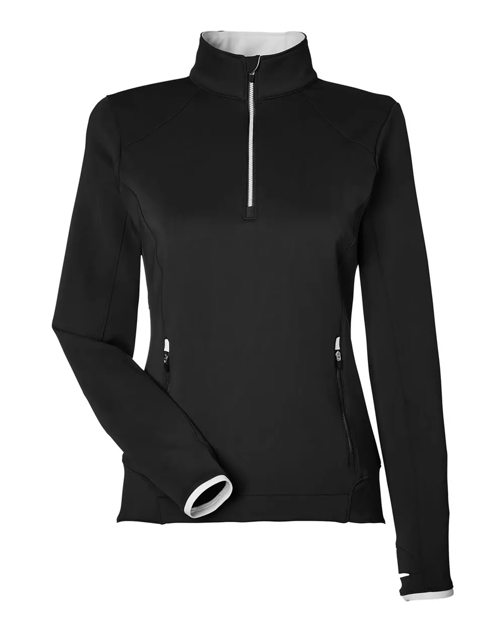 Zero Restriction Women's Sofia Quarter-Zip Pullover in Black
