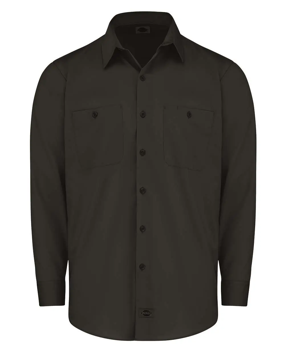 Dickies Men's Tall Industrial Worktech Ventilated Long Sleeve Work Shirt in Black
