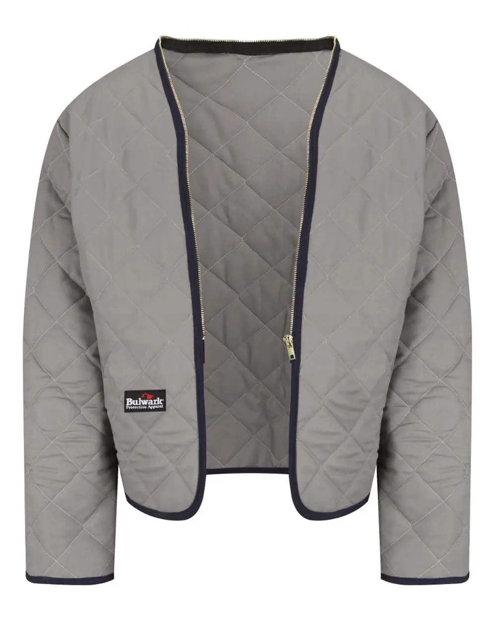 Bulwark Men's Flame Resistant Zip-In Zip-Out Modaquilt Liner in GY-Grey
