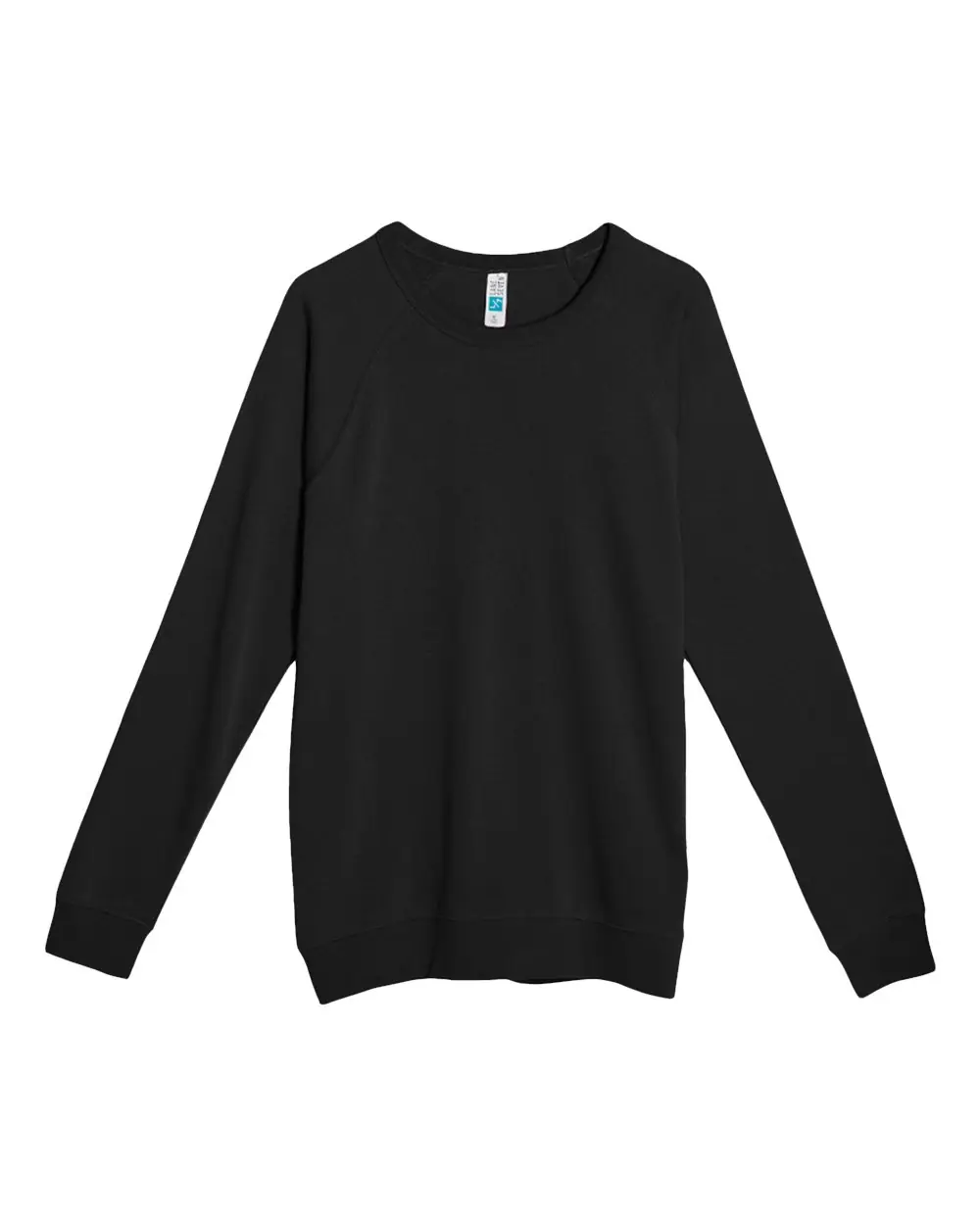 Lane Seven Unisex French Terry Crewneck Sweatshirt in Black