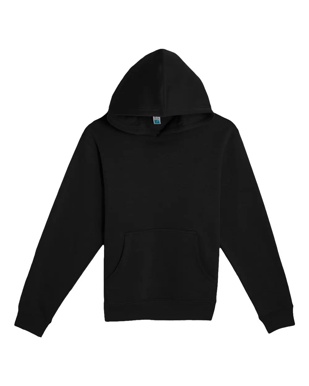 Lane Seven Youth Premium Pullover Hooded Sweatshirt in Black