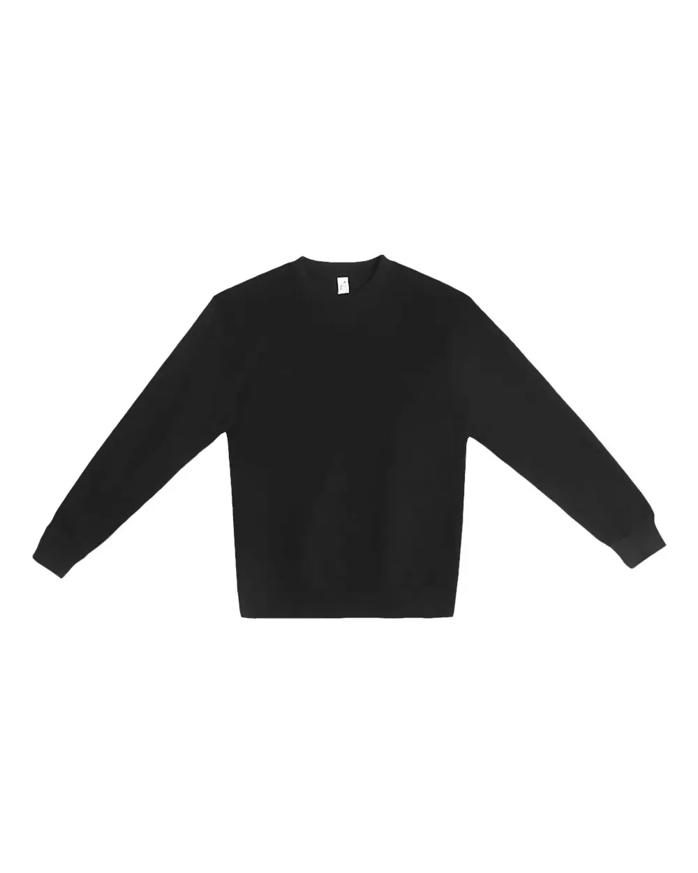 Lane Seven Unisex Urban Crewneck Sweatshirt in Black
