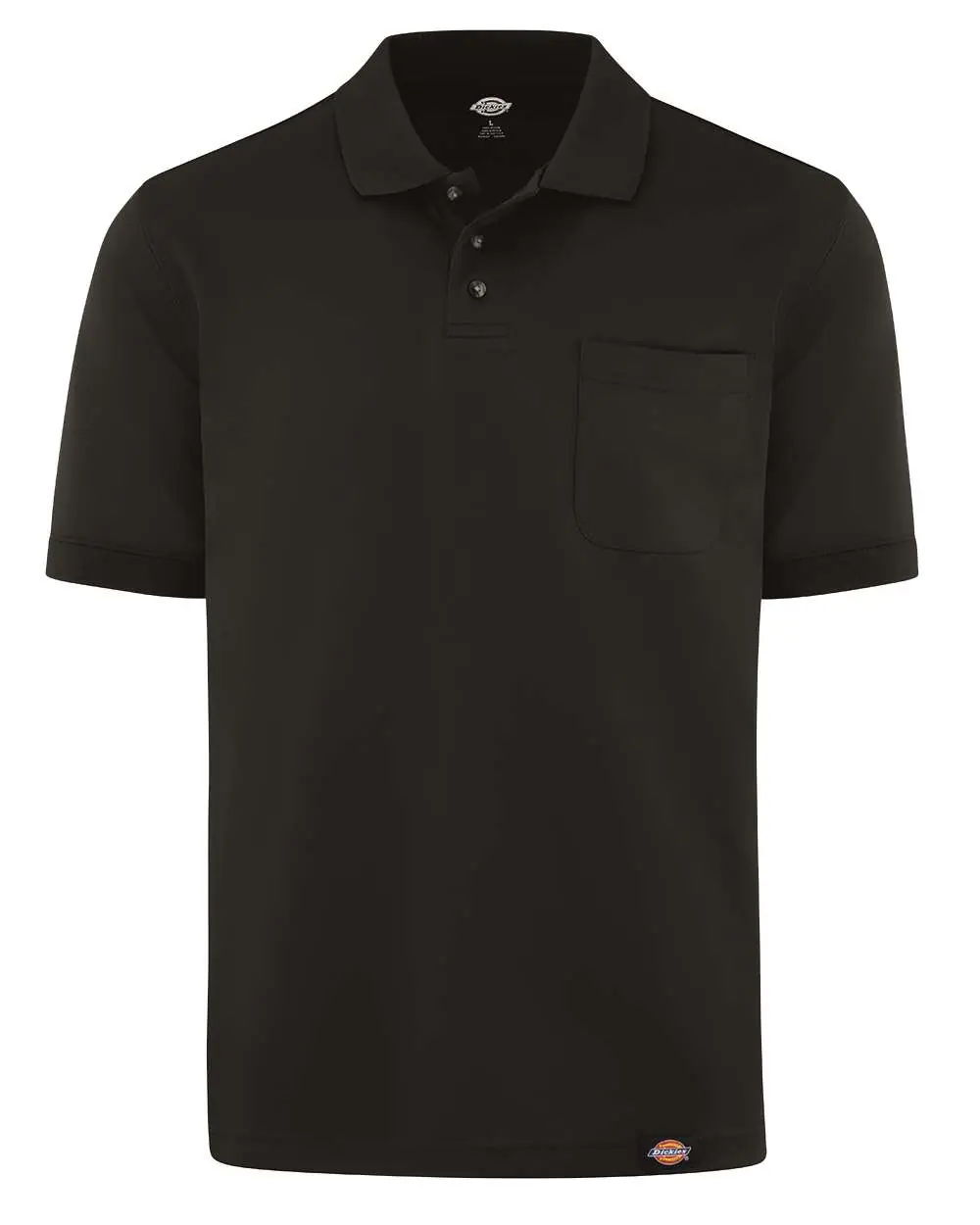 Dickies Men's Performance Short Sleeve Work Shirt With Pocket in Black