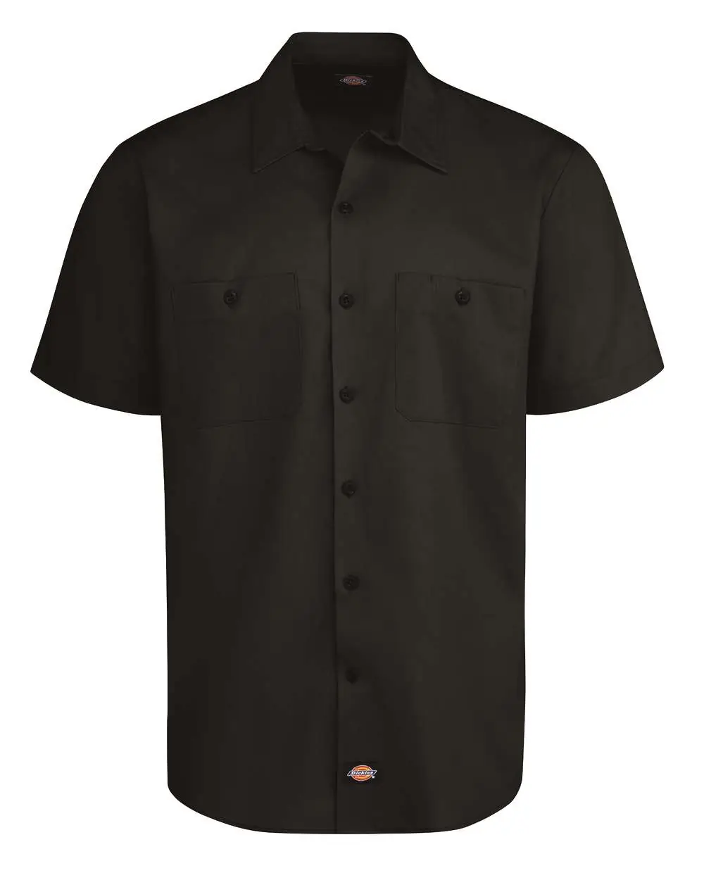 Dickies Men's Tall Industrial Worktech Ventilated Short Sleeve Work Shirt in Black