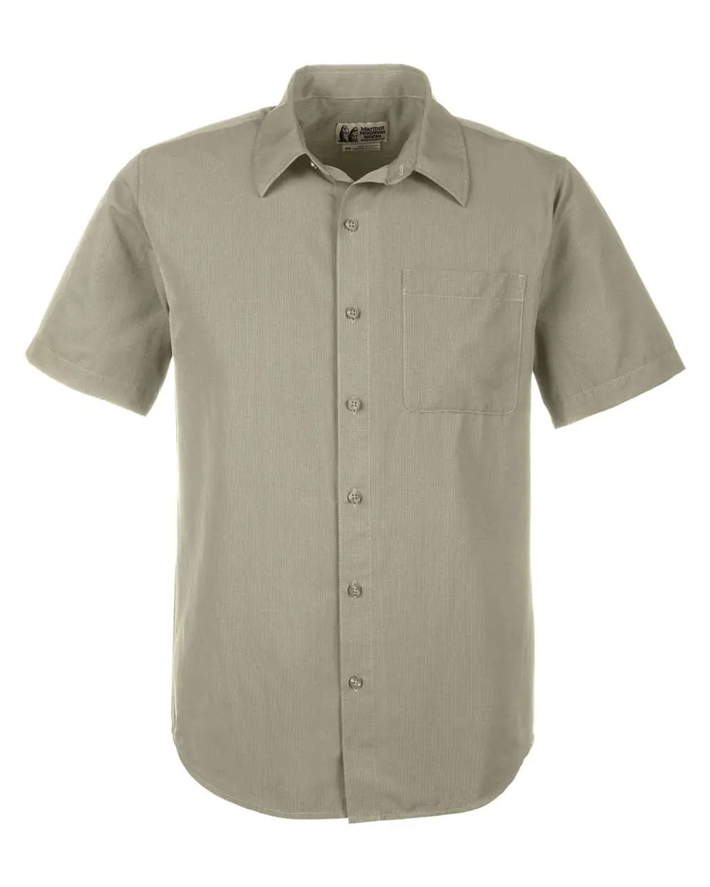 Marmot Men's AirExchange Short Sleeve Woven Shirt in Vetiver