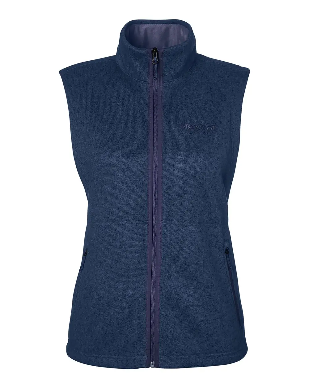 Marmot Women's Drop Line Fleece Vest in Arctic Navy Heather
