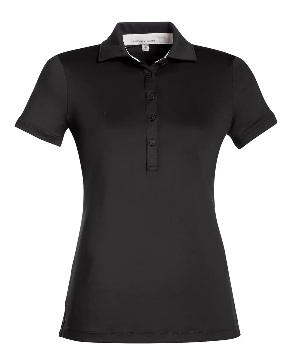 Fairway & Greene Women's Claire Tech Polo in Black