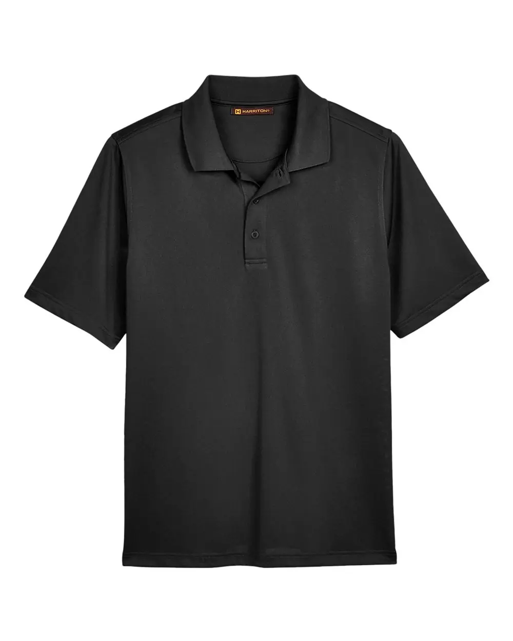 Harriton Men's Advantage Snag Protection Plus Polo in Black
