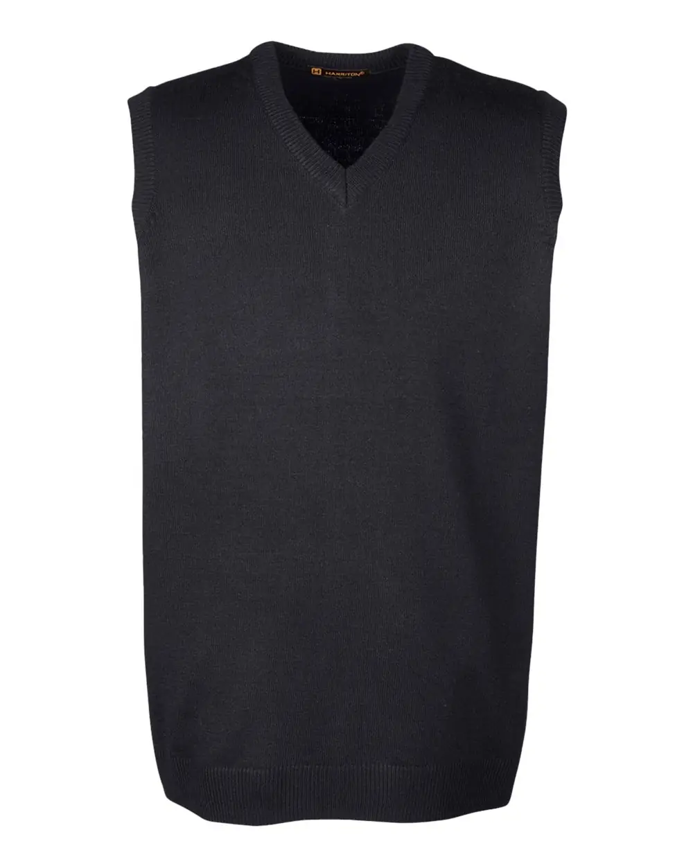 Harriton Men's Pilbloc™ V-Neck Sweater Vest in Black