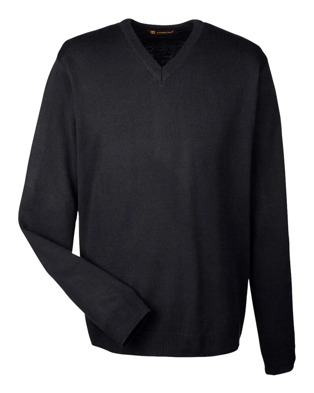 Harriton Men's Pilbloc™ V-Neck Sweater in Black