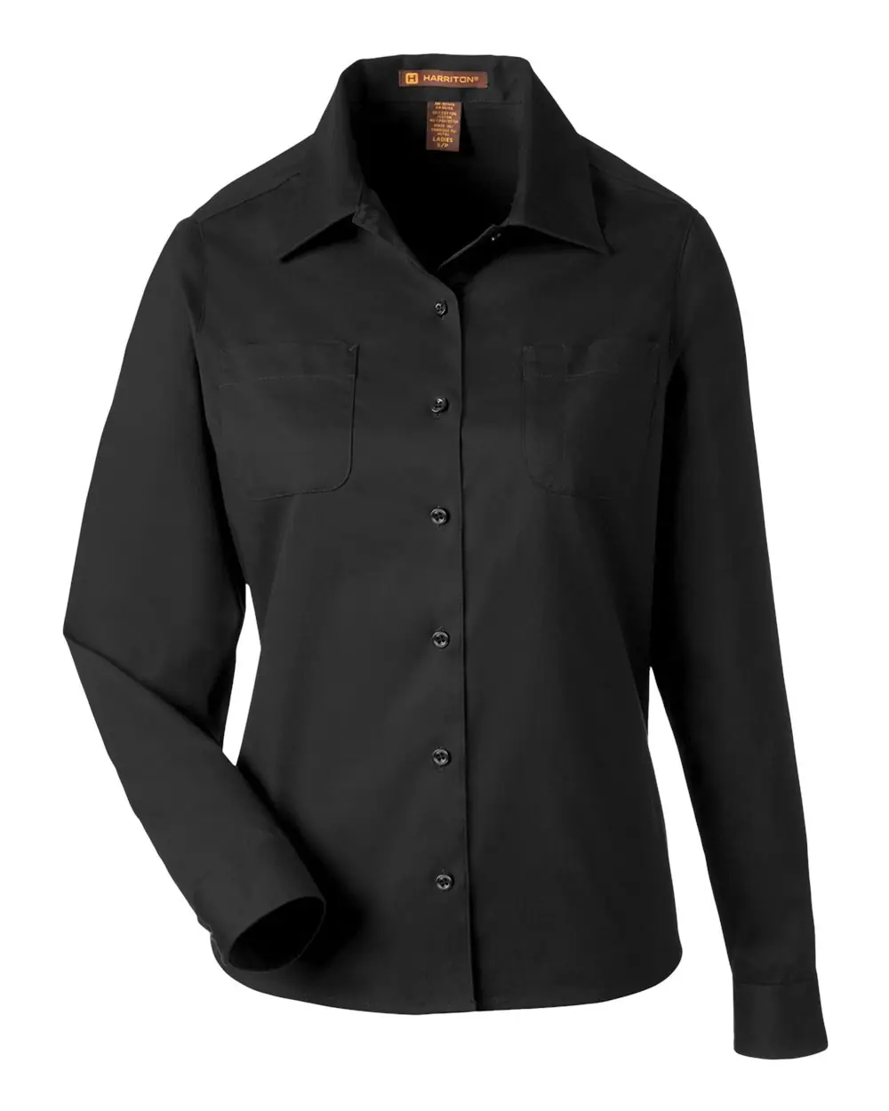 Harriton Women's Advantage IL Workshirt in Black
