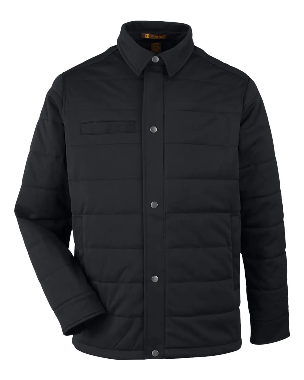 Harriton Unisex Guardian Soft Shell Chore Coat in Black