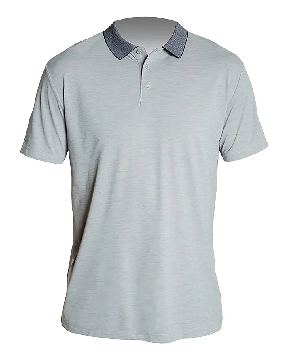 ANETIK Men's Transit Tech Polo in Alloy Heathered