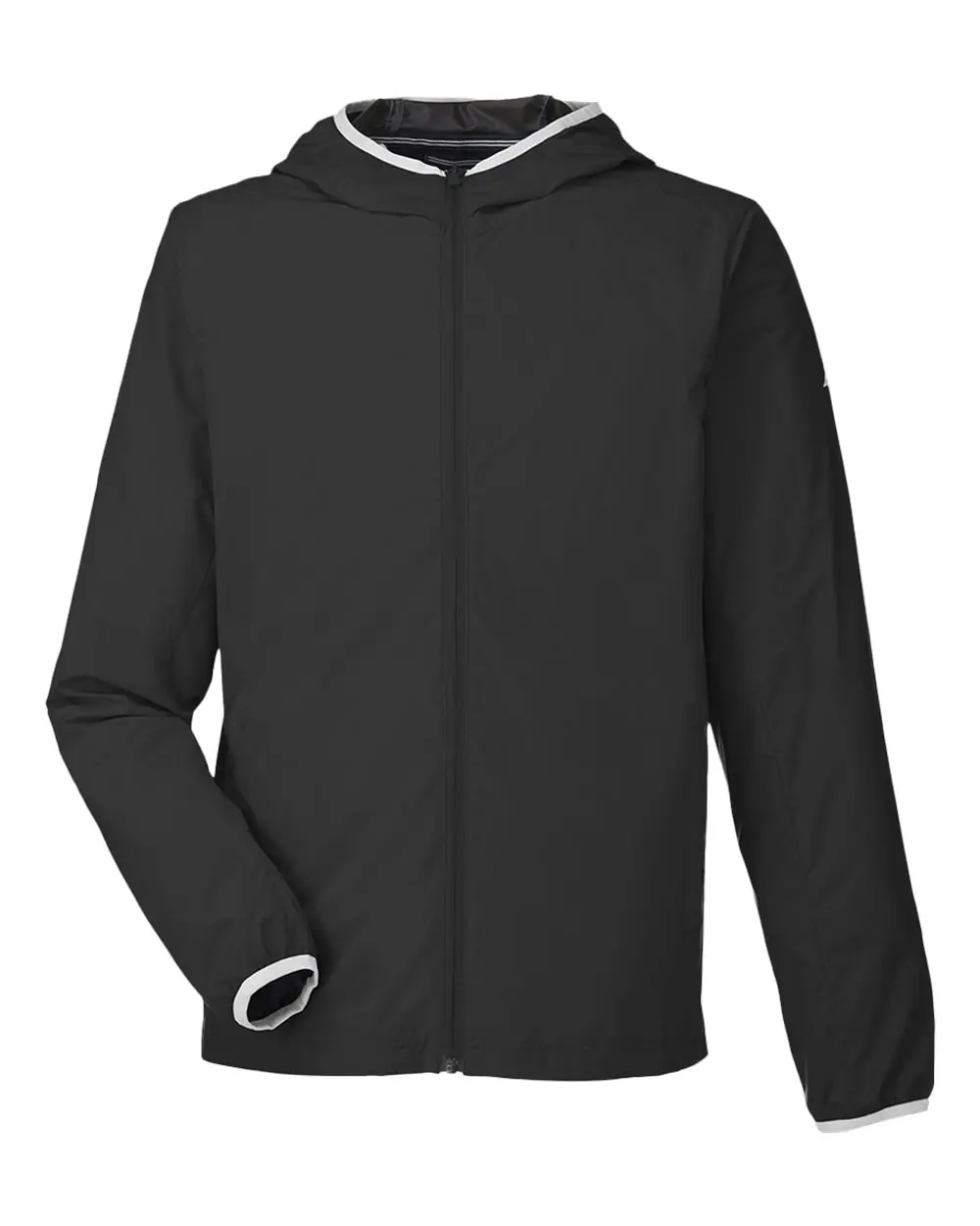 Nautica Men's Stillwater Hooded Windbreaker in Black