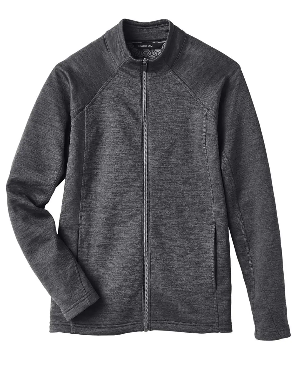 North End Women's Flux 2.0 Full-Zip Jacket in Black Heather/ Carbon