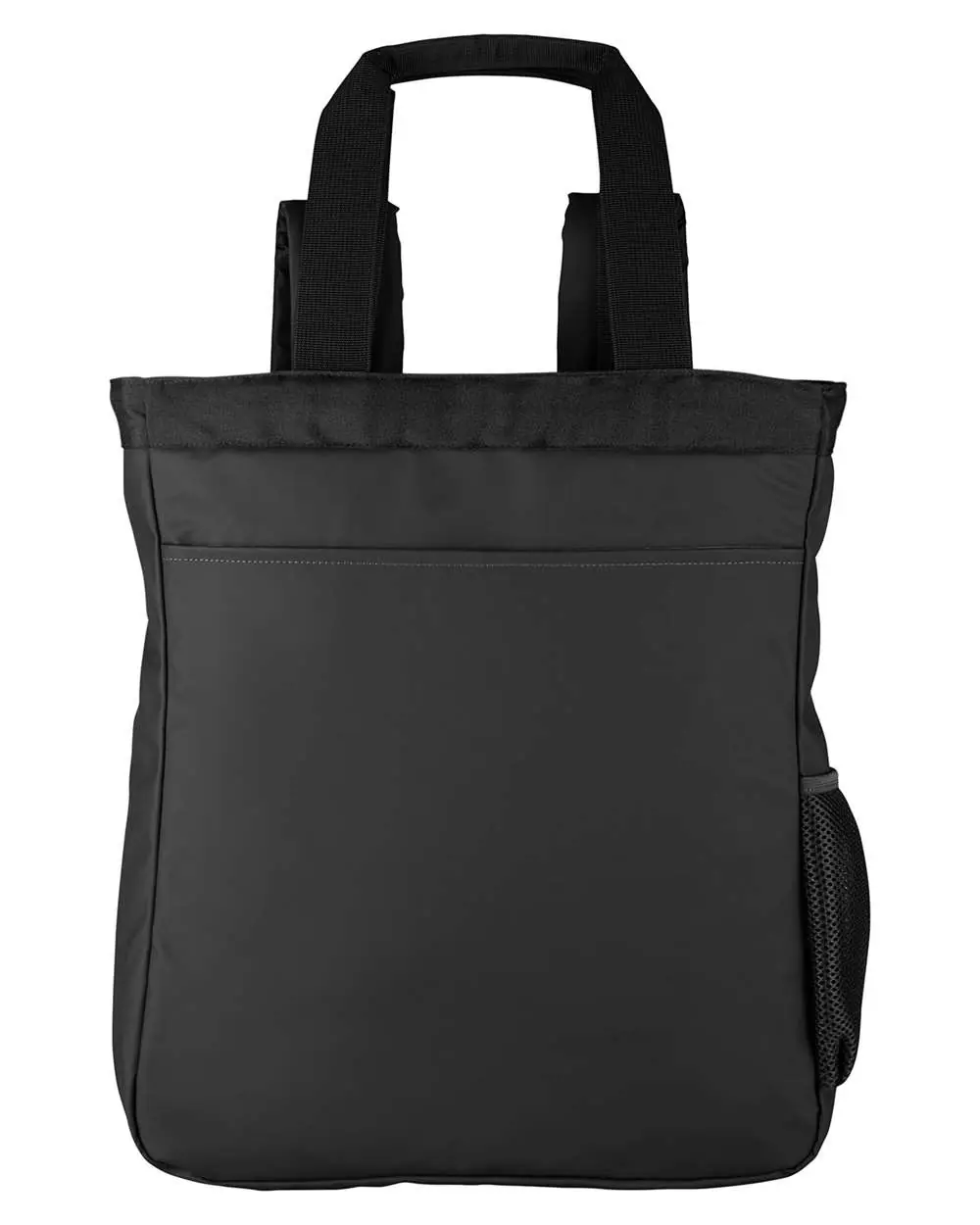 North End Unisex Reflective Convertible Laptop Backpack Tote Bag in Black