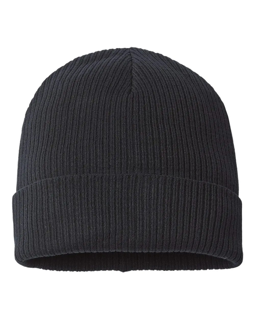 Atlantis Headwear Sustainable Cuffed Beanie in Black