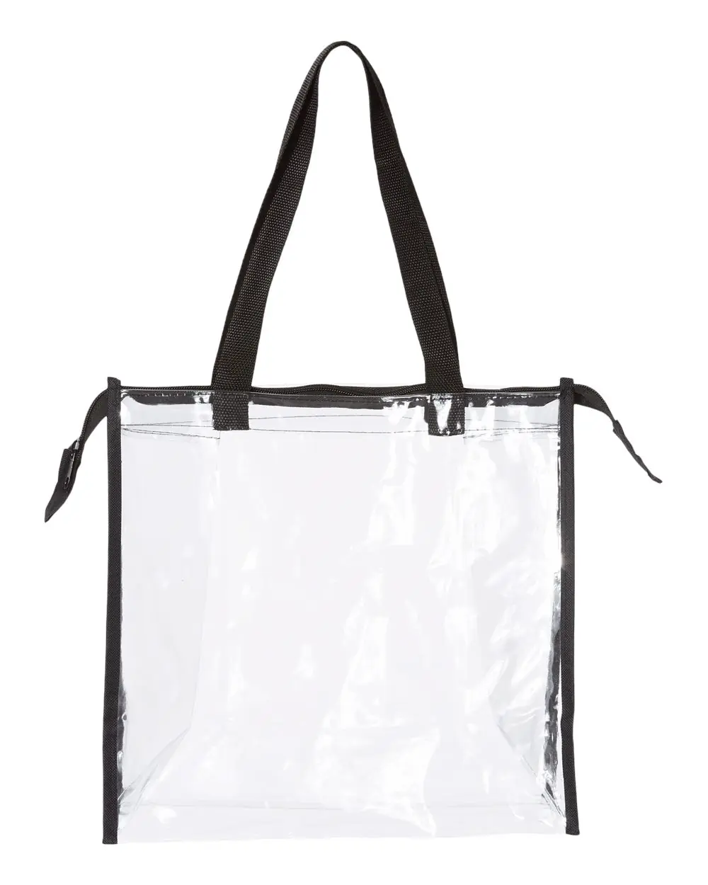 OAD OAD Clear Zippered Tote with Full Gusset