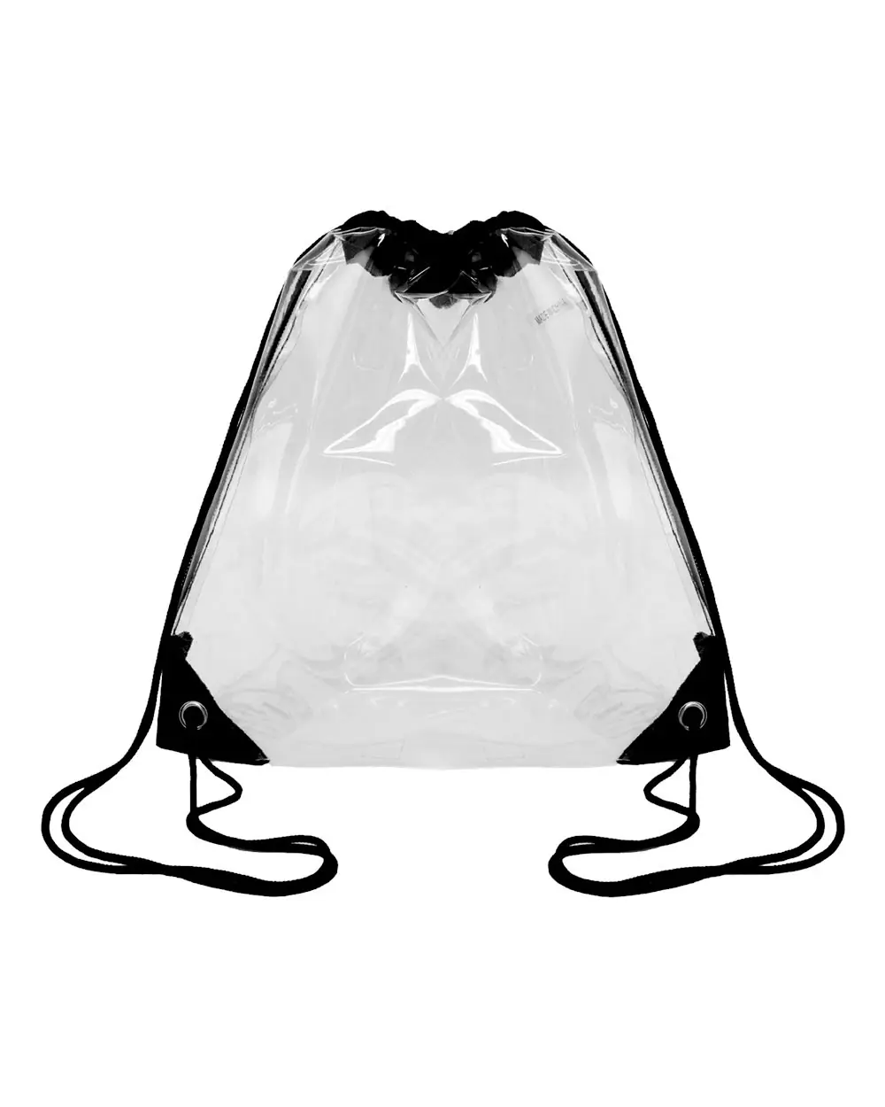 OAD Clear Drawstring Pack in Black