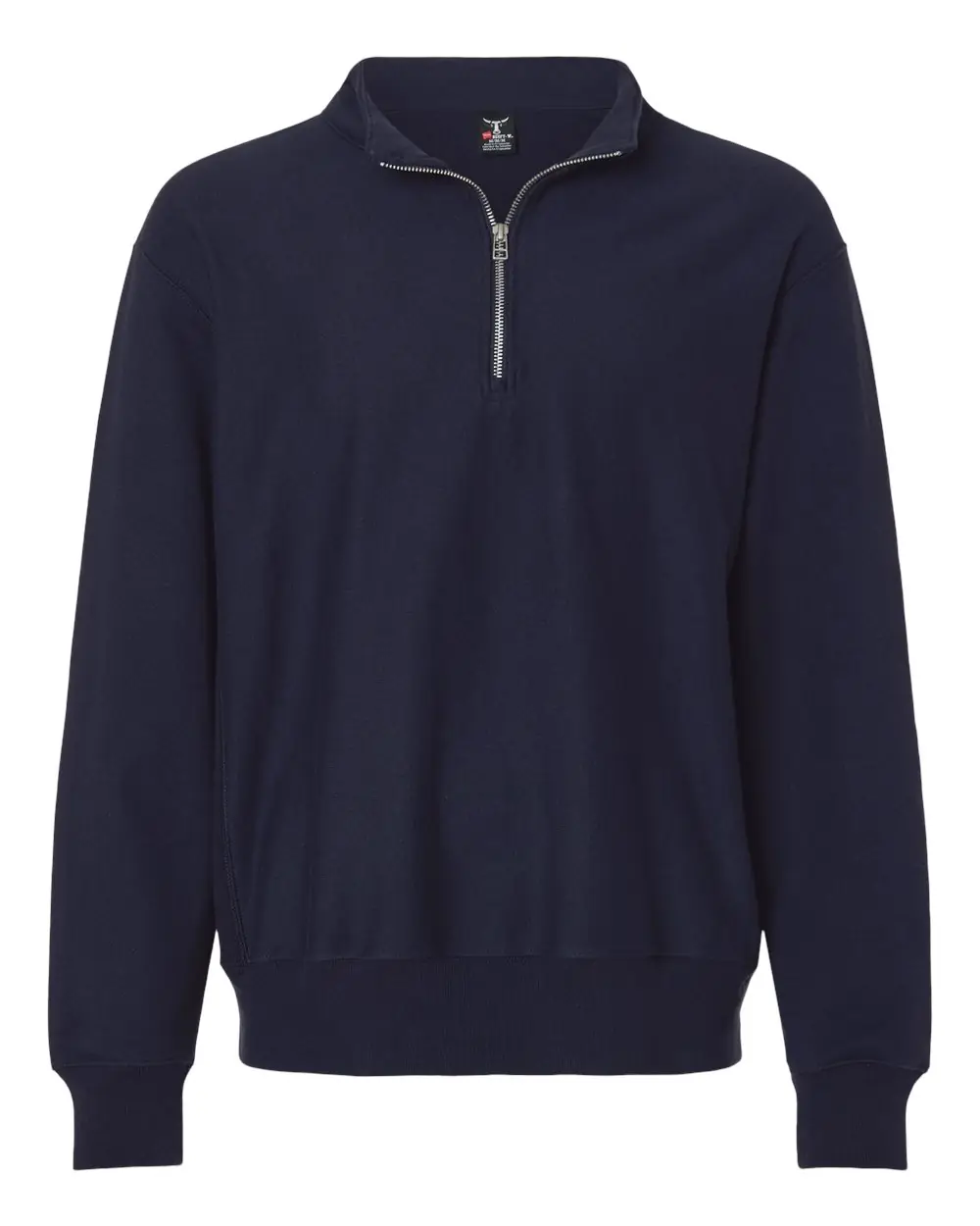 Hanes Men's Beefy® Sweats Premium Heavyweight Quarter-Zip Sweatshirt in Athletic Navy