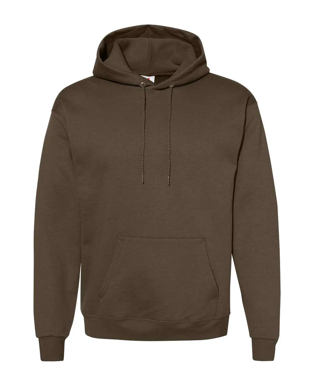 Hanes Unisex EcoSmart® Hooded Sweatshirt in Army Brown