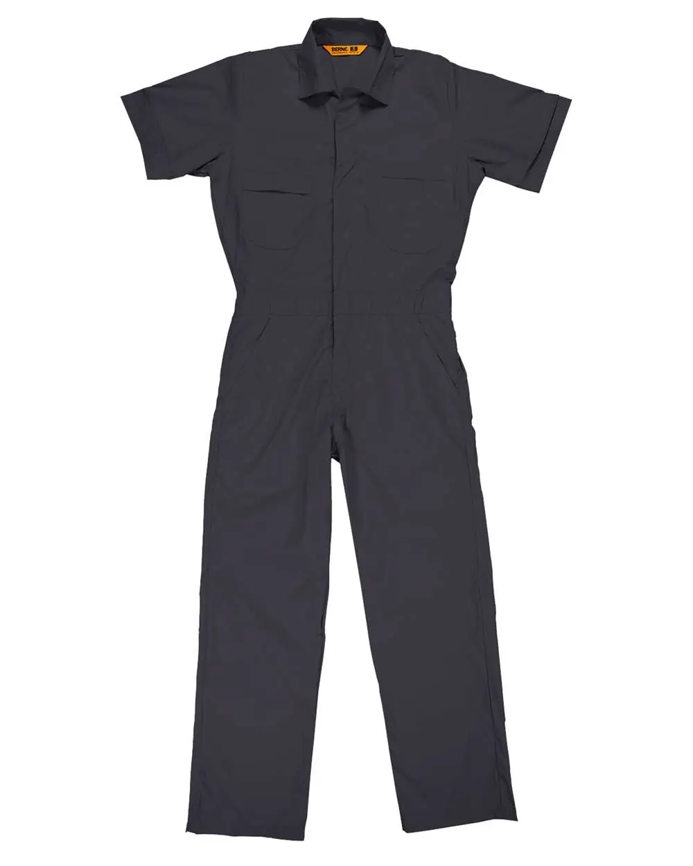 Berne Apparel Men's Axle Short Sleeve Coverall in Charcoal