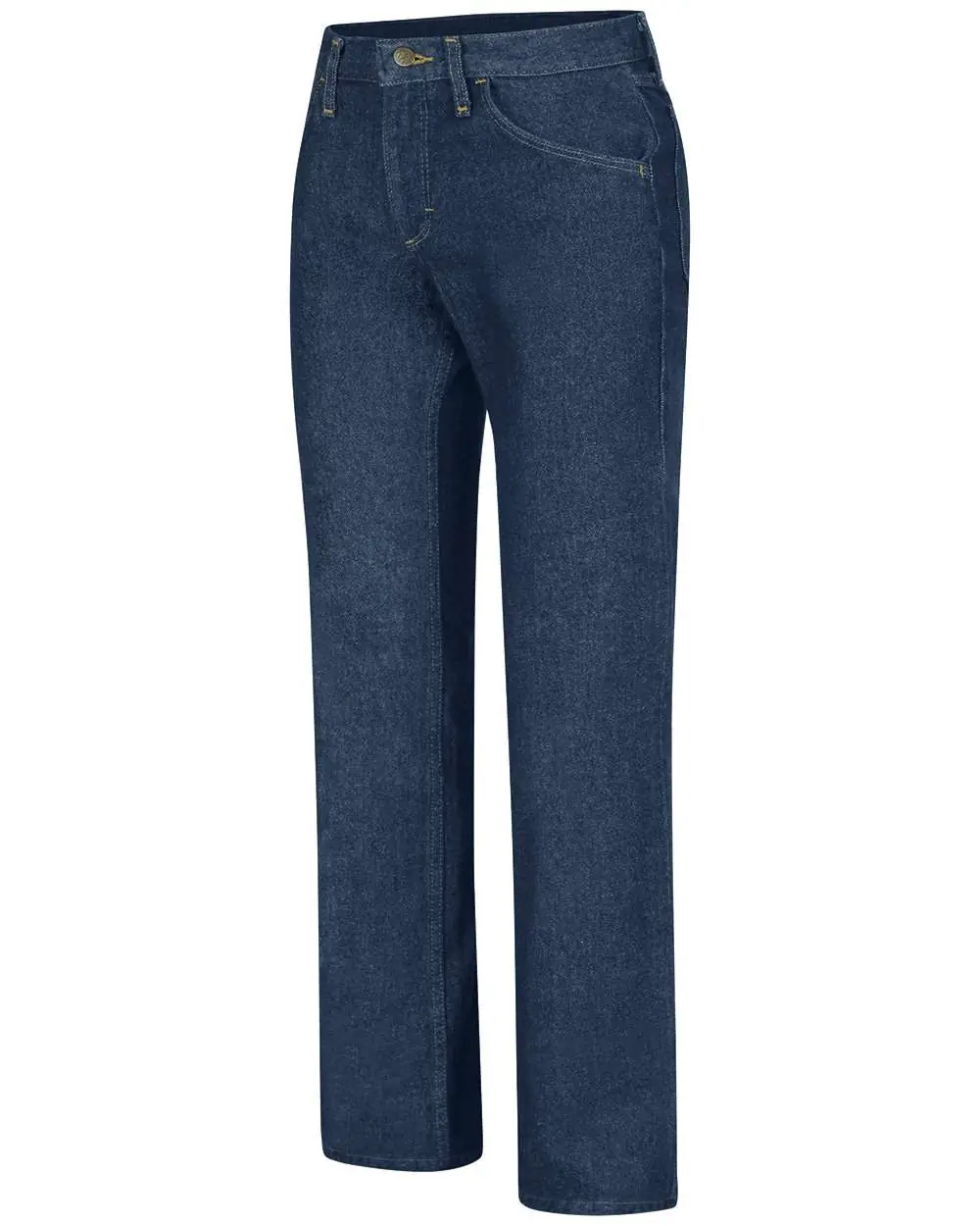 Red Kap Women's Straight Fit Jeans in Prewashed Indigo - Unhemmed