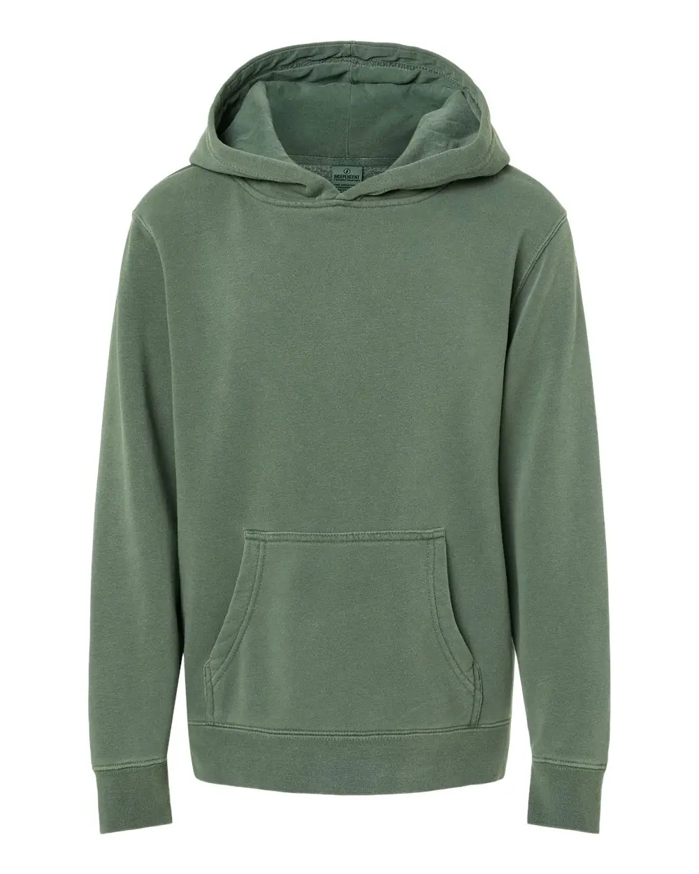 Independent Trading Co. Youth Midweight Pigment-Dyed Hooded Sweatshirt in Pigment Alpine Green
