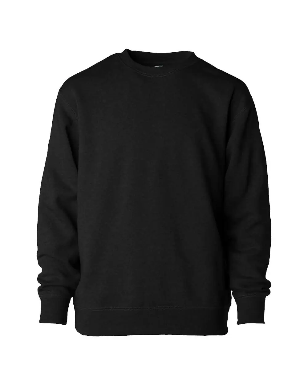 Independent Trading Co. Youth Lightweight Special Blend Crewneck Sweatshirt in Black