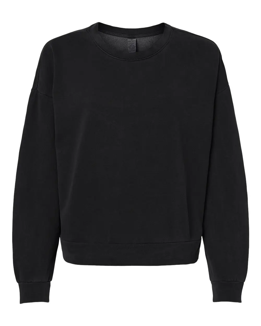 Independent Trading Co. Women's California Wave Wash Sunday Crewneck Sweatshirt in Black