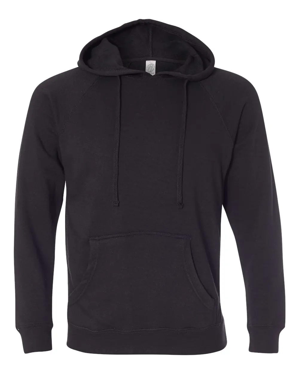 Independent Trading Co. Unisex Special Blend Raglan Hooded Sweatshirt in Black