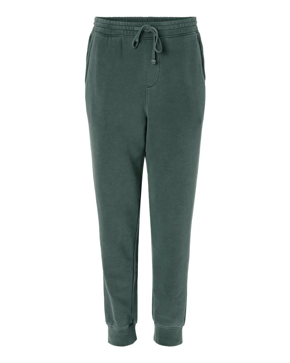 Independent Trading Co. Unisex Pigment-Dyed Fleece Sweatpants in Pigment Alpine Green