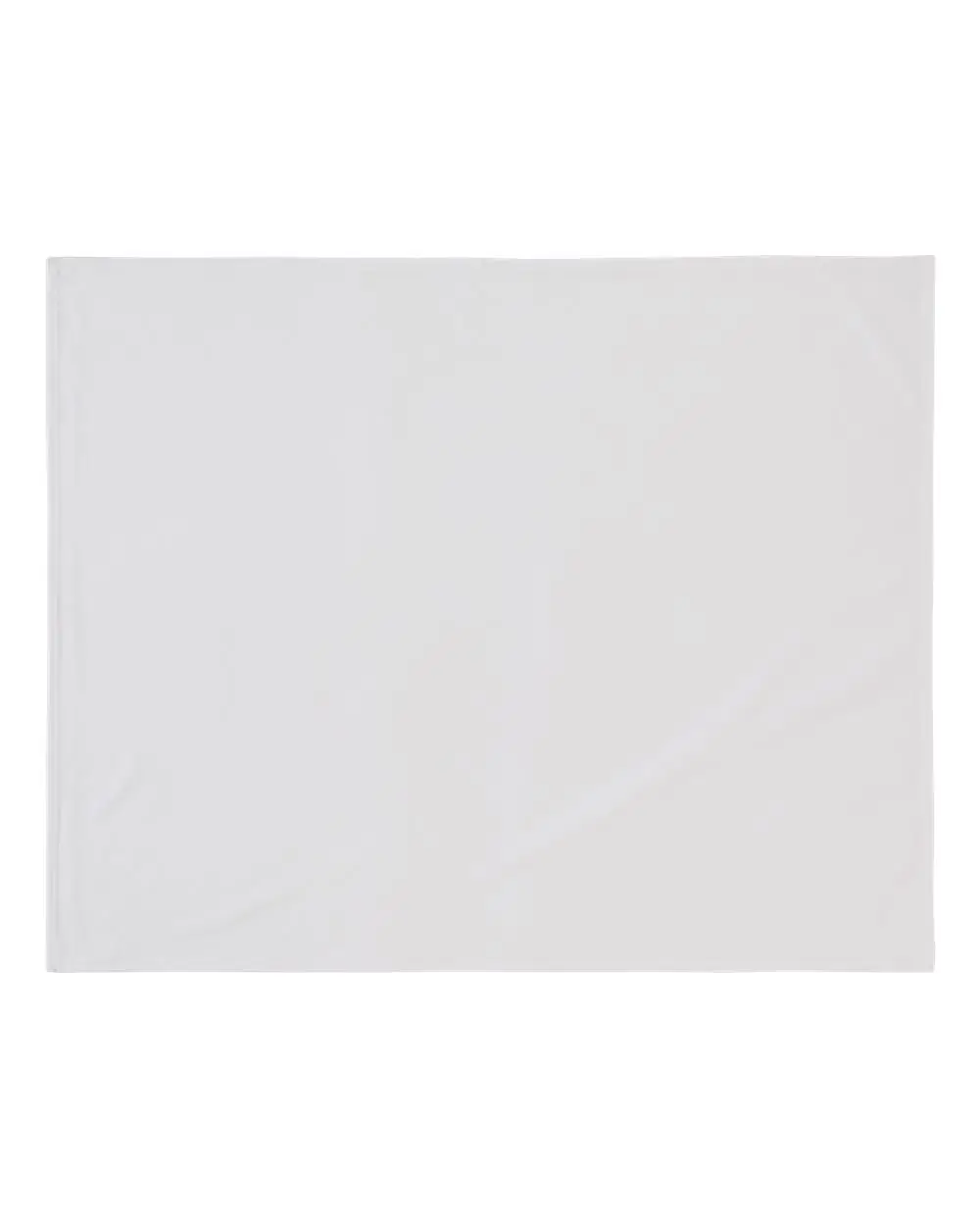 Liberty Bags Sublimation Brushed Fleece Blanket in White