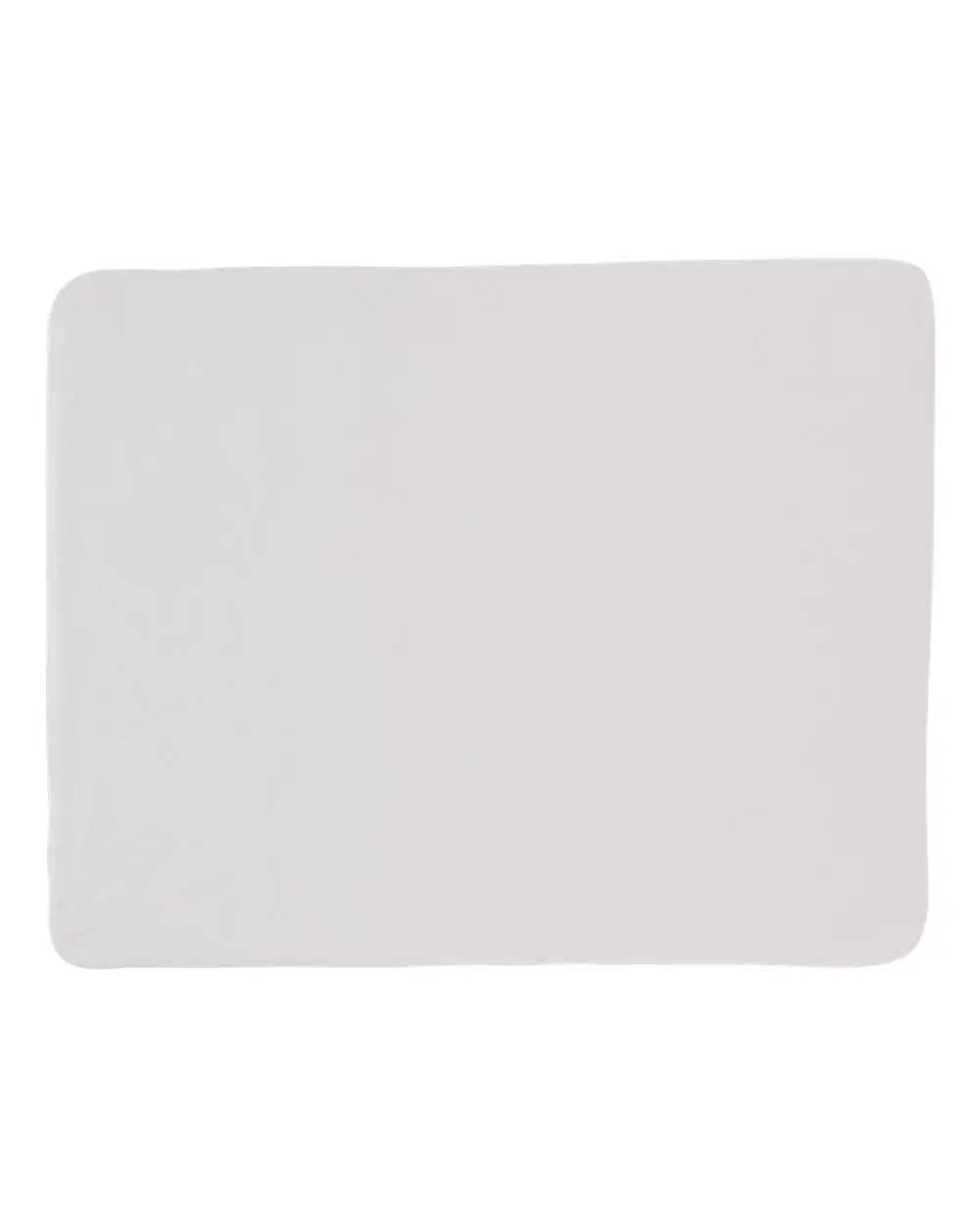 Liberty Bags Sublimation Micro Mink Sherpa Plush Blanket in White