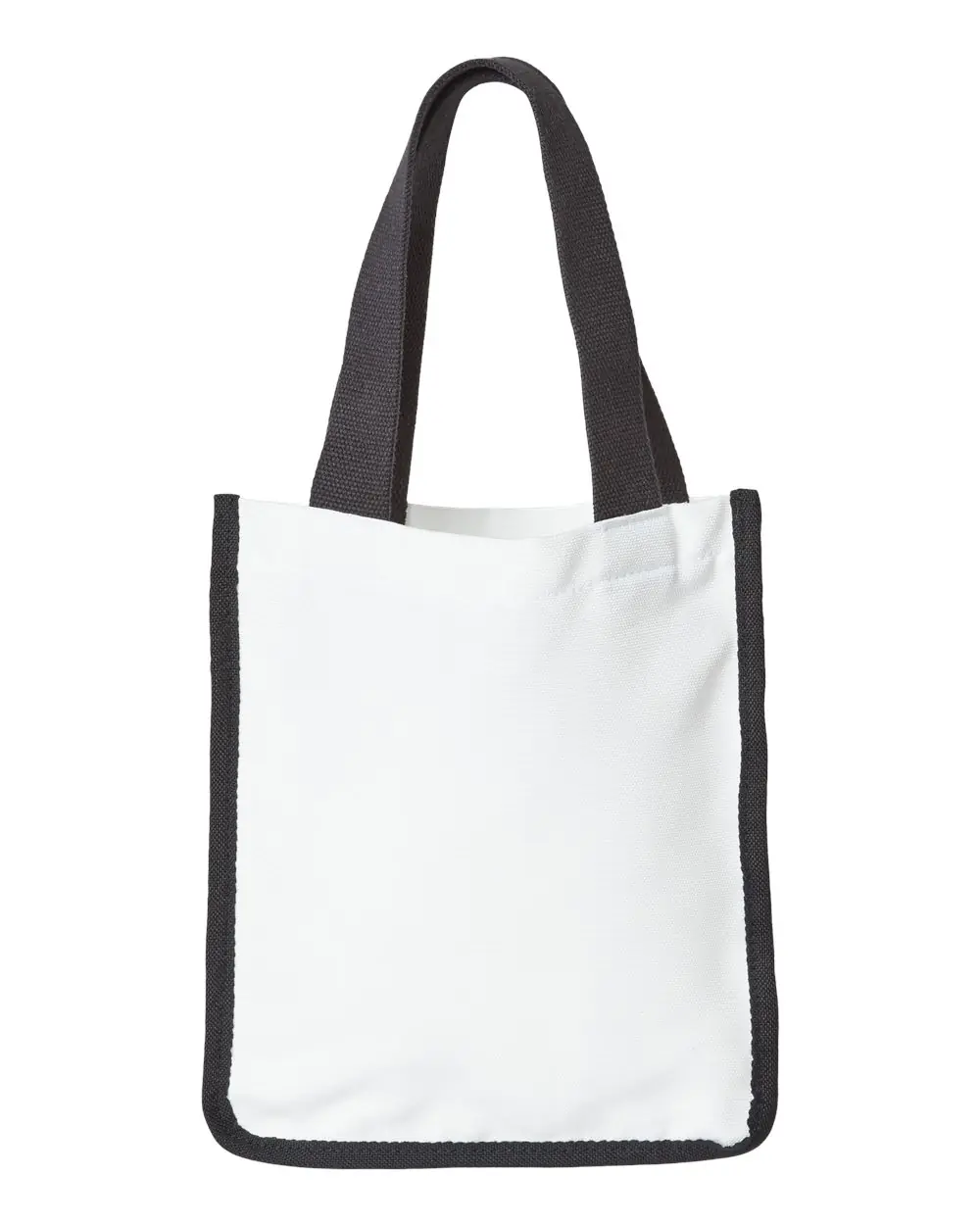 Liberty Bags Sublimation Small Tote in White/ Black