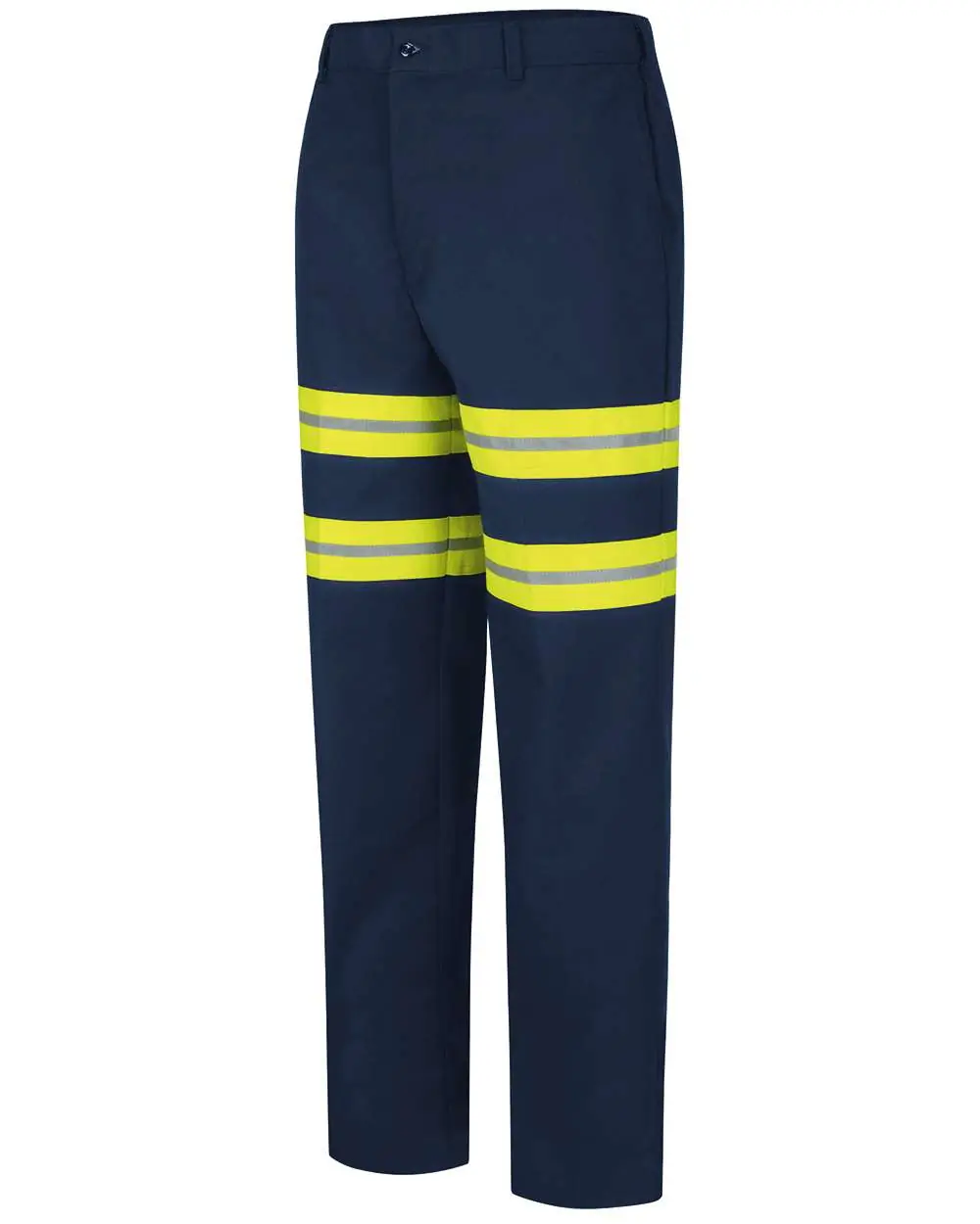 Red Kap Men's Enhanced Visibility Dura-Kap® Industrial Pants in Navy - 37 Unhemmed