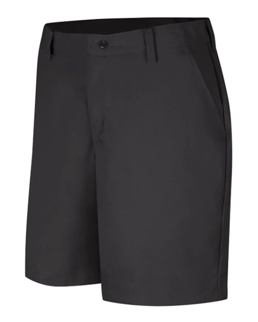 Red Kap Women's Plain Front 8" Shorts in Black