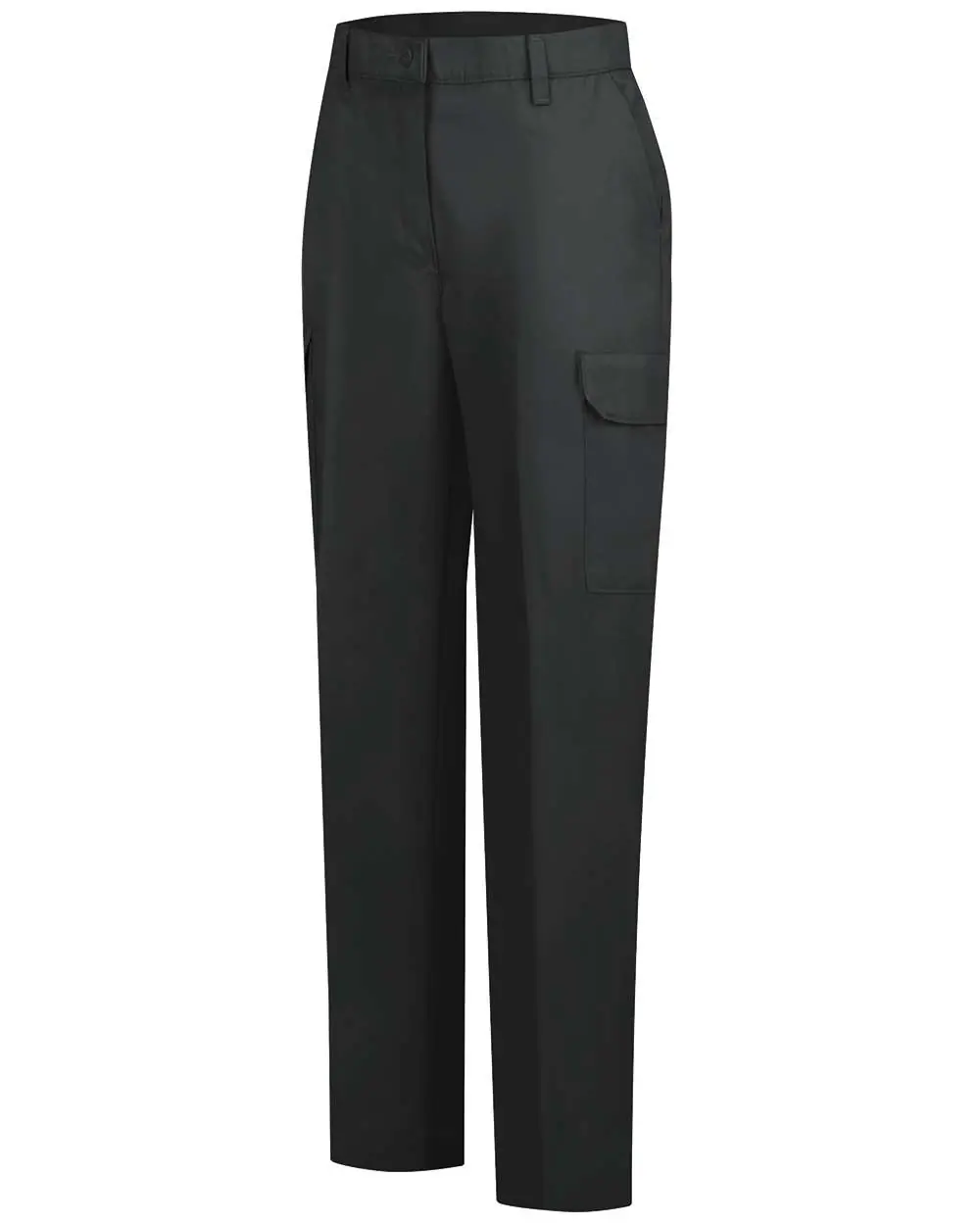 Red Kap Women's Industrial Cargo Pants in Black - Unhemmed