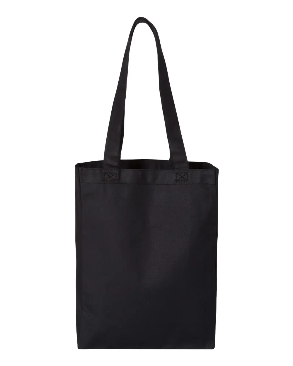 Q-Tees 12L Gussetted Shopping Bag in Black