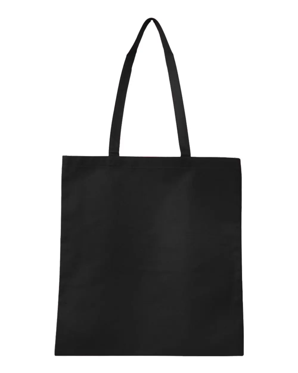 Q-Tees Non-Woven Tote Bag in Black