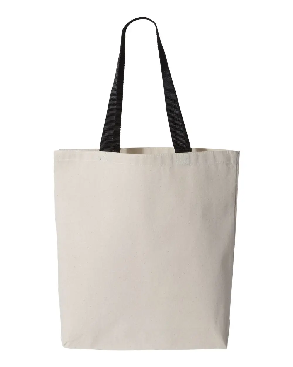 Q-Tees 11L Canvas Tote with Contrast-Color Handles