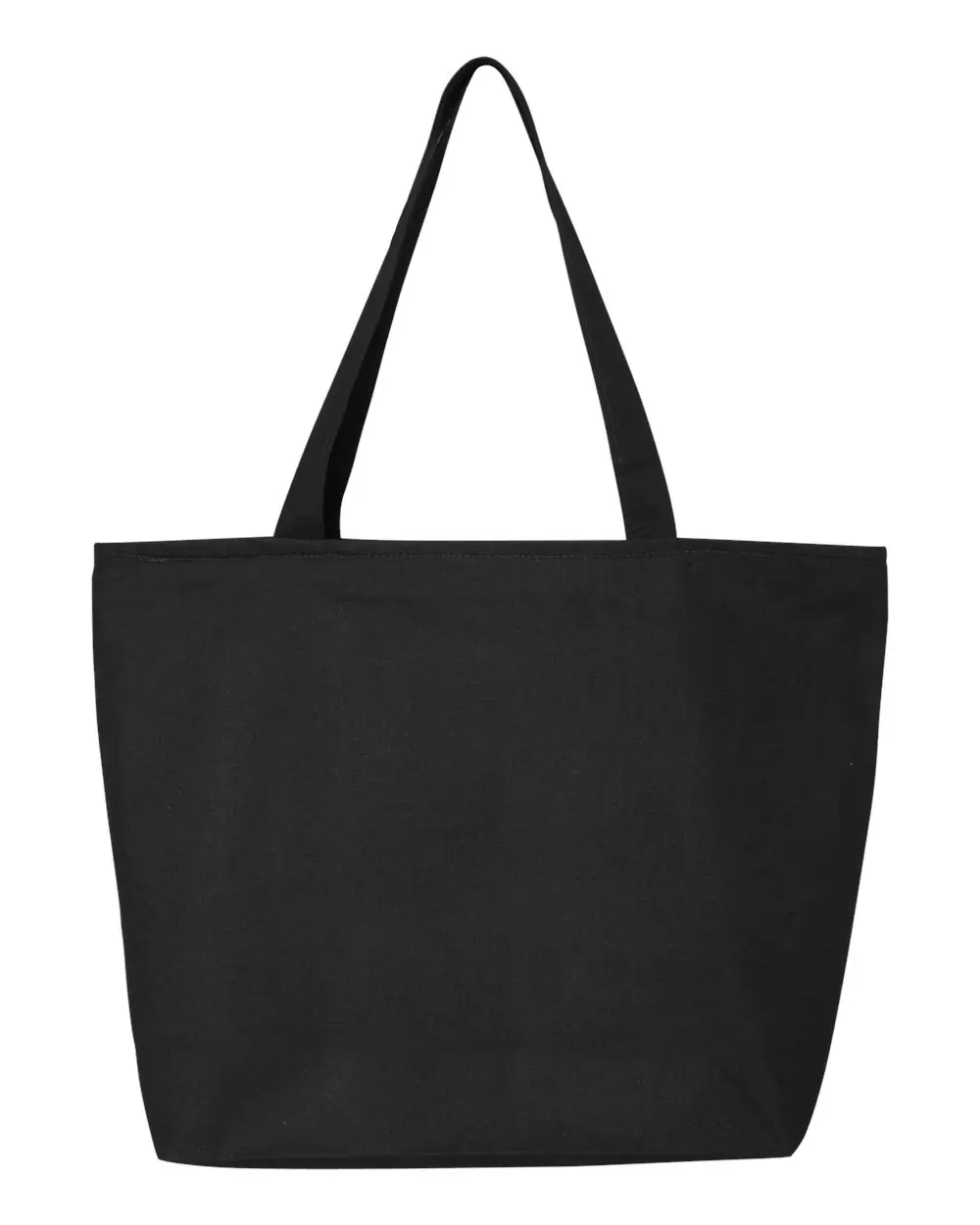 Q-Tees 25L Zippered Tote in Black