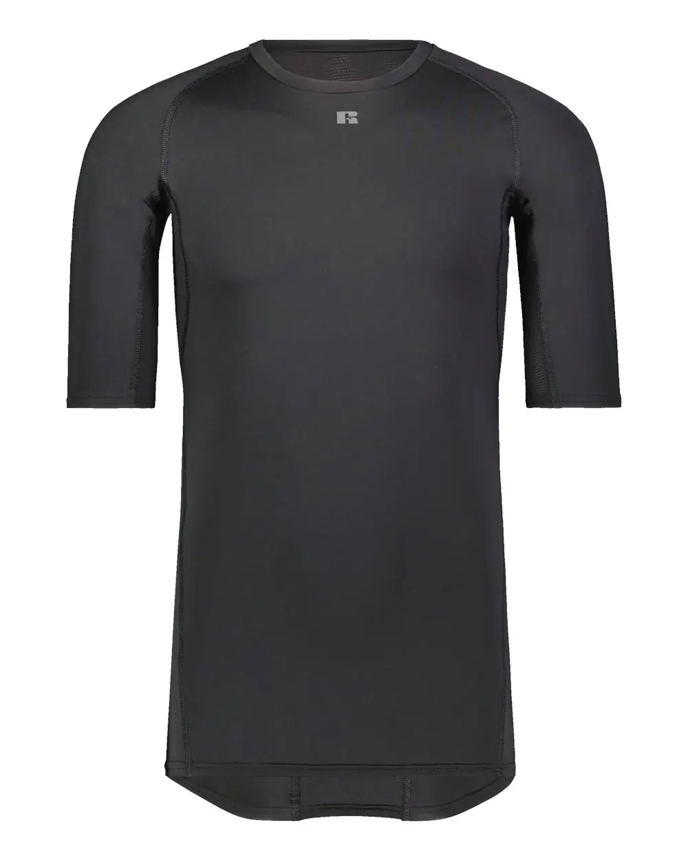 Russell Athletic Unisex CoolCore® Half Sleeve Compression Shirt in Black