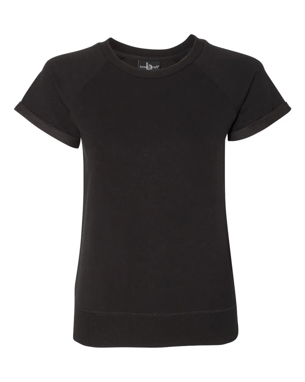 Boxercraft Women's Sweetheart French Terry Pullover in Black