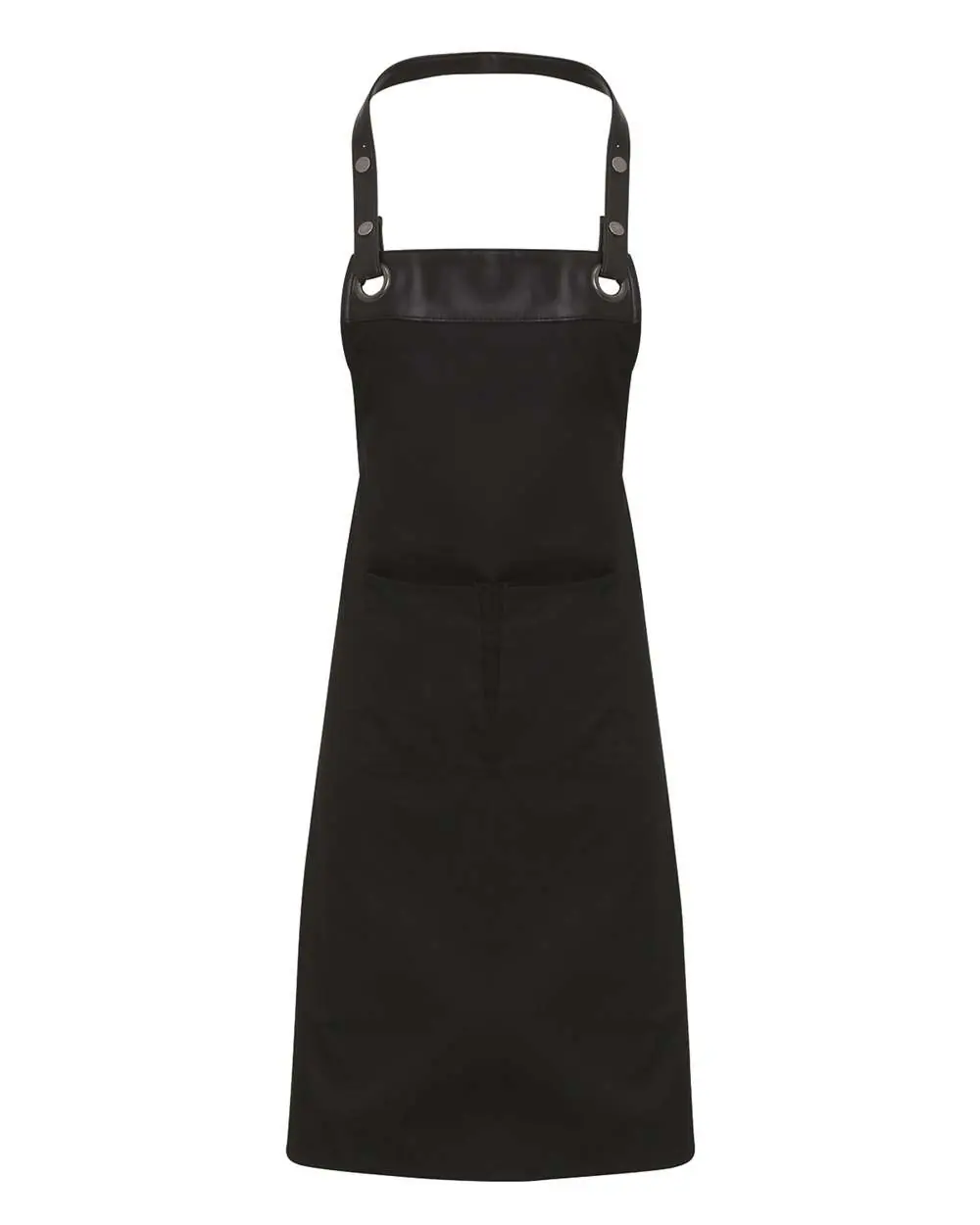 Artisan Collection by Reprime Espresso Bib Apron in Black/ Black